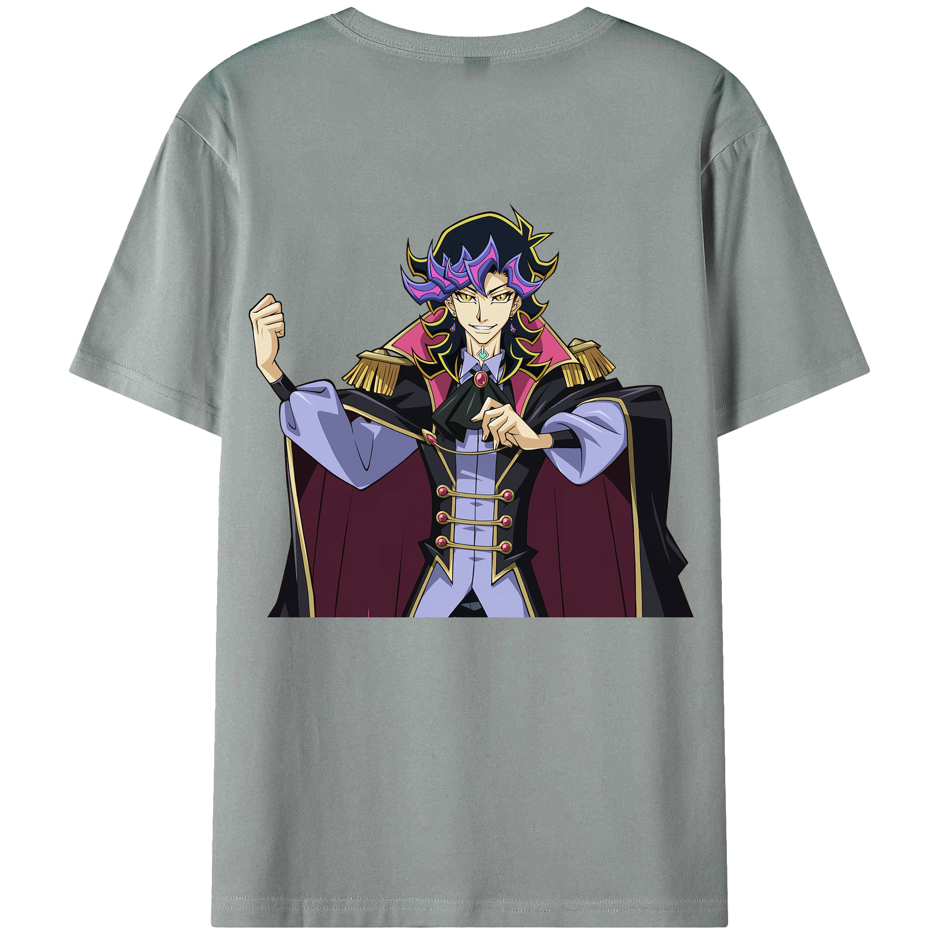 （画像用） 遊☆戯☆王 Yu-Gi-Oh! 綿100％ メンズ半袖Tシャツ（バックプリント） 通気性